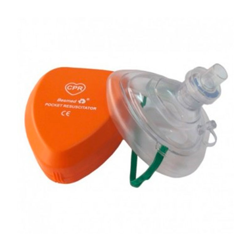 Карманная маска для искусственного дыхания. Приспособление для искусственного дыхания. Система дыхательная реанимационная многоразовая Topmed-1600в взрослая.